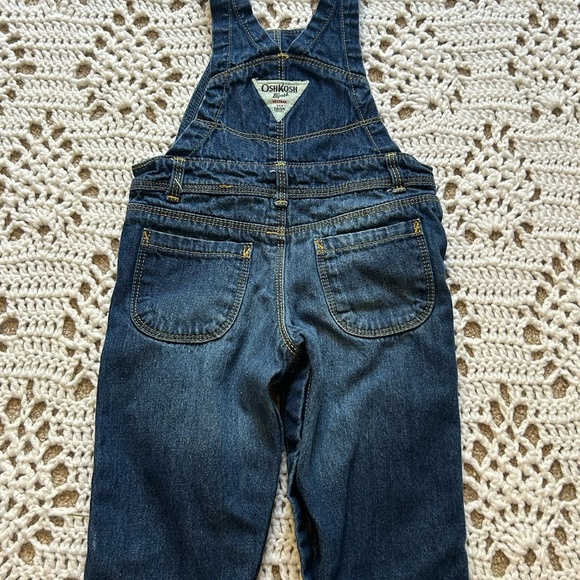OshKosh Bgosh Vestbak Denim Jeans Bib Overalls Boys Size 9 Months USA Blue Girls - Picture 5 of 10